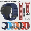 Силиконовый ремешок для часов 24 мм, ремешок Для SUUNTO Ambit 1 2 3, Сменный ремешок для смарт-часов, браслет Для Suunto AMBIT 1/2/2S/2R