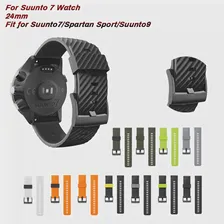🛍 24 мм резиновый ремешок для часов Suunto 7 ремешок для часов Suunto 9Baro спортивный ремешок для часов браслет D5 ремешок для часов