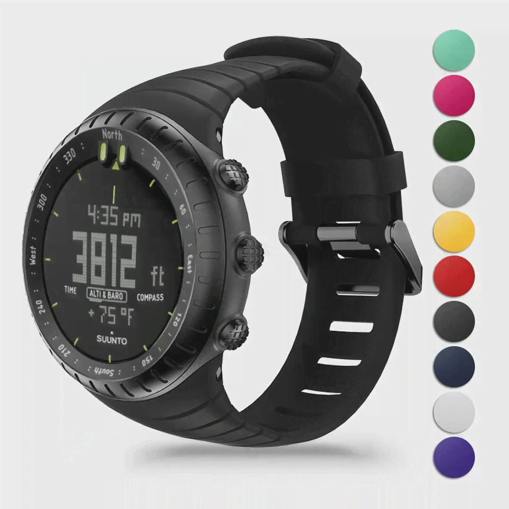 Силиконовый ремешок для Suunto CORE, оригинальный браслет, замена браслета для смарт-часов Suunto CORE, аксессуары для ремешка для часов Correa-0