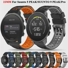 Сменный 22 мм Силиконовый Ремешок для смарт-часов Suunto 5 Peak, Дышащий Ремешок Для Часов Suunto 9 Peak/Pro, Браслет